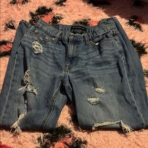 Aeropostale Blue Boyfriend Jeans Distressed Casual